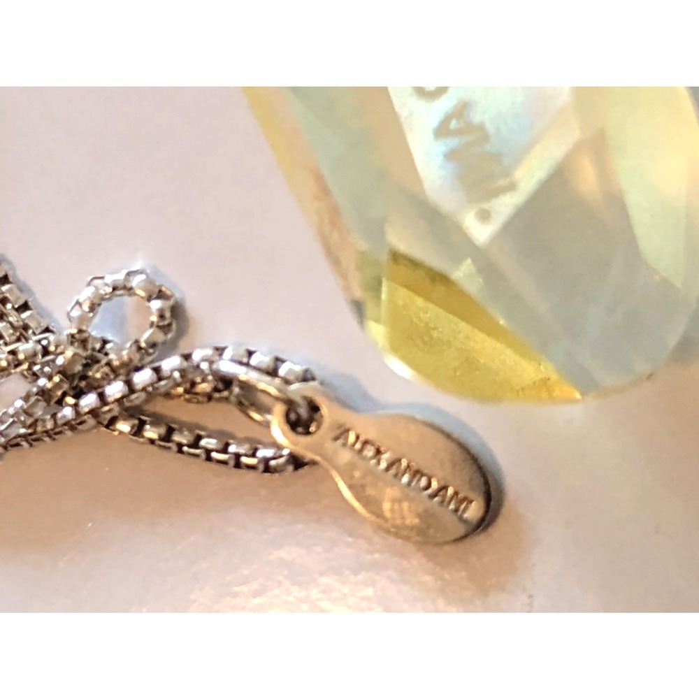 🩶Alex & Ani .925 Silver Crystal Pendant Necklace Whimsygoth Peasant y2k indie - Picture 2 of 7